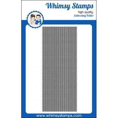 Whimsy Stamps Deb Davis Embossing Folder - Sweater